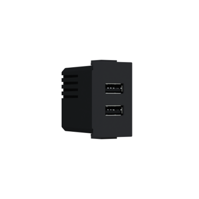 УСБ ПРИКЛУЧНИЦА 1М 2*УСБ СОФТ ЦРНА МОДУС 412355